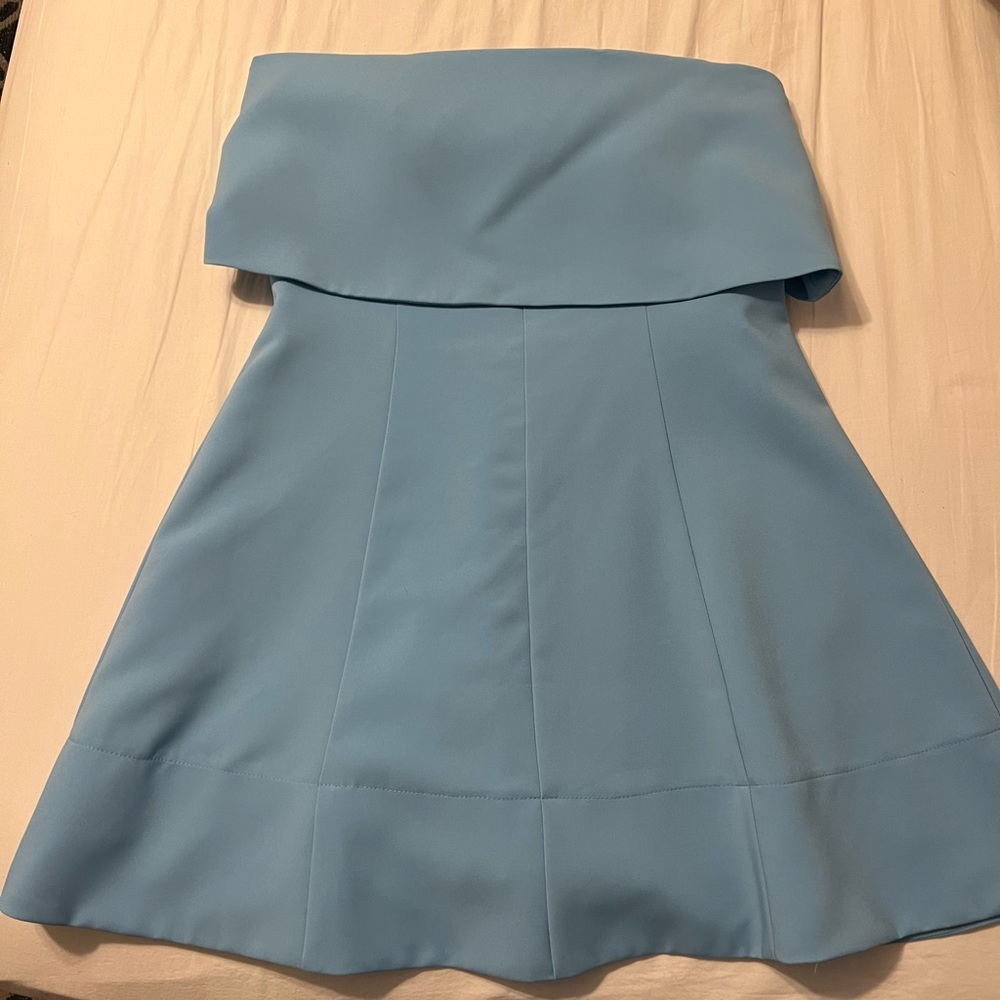 Rubber Ducky Brand Blue Strapless Dress